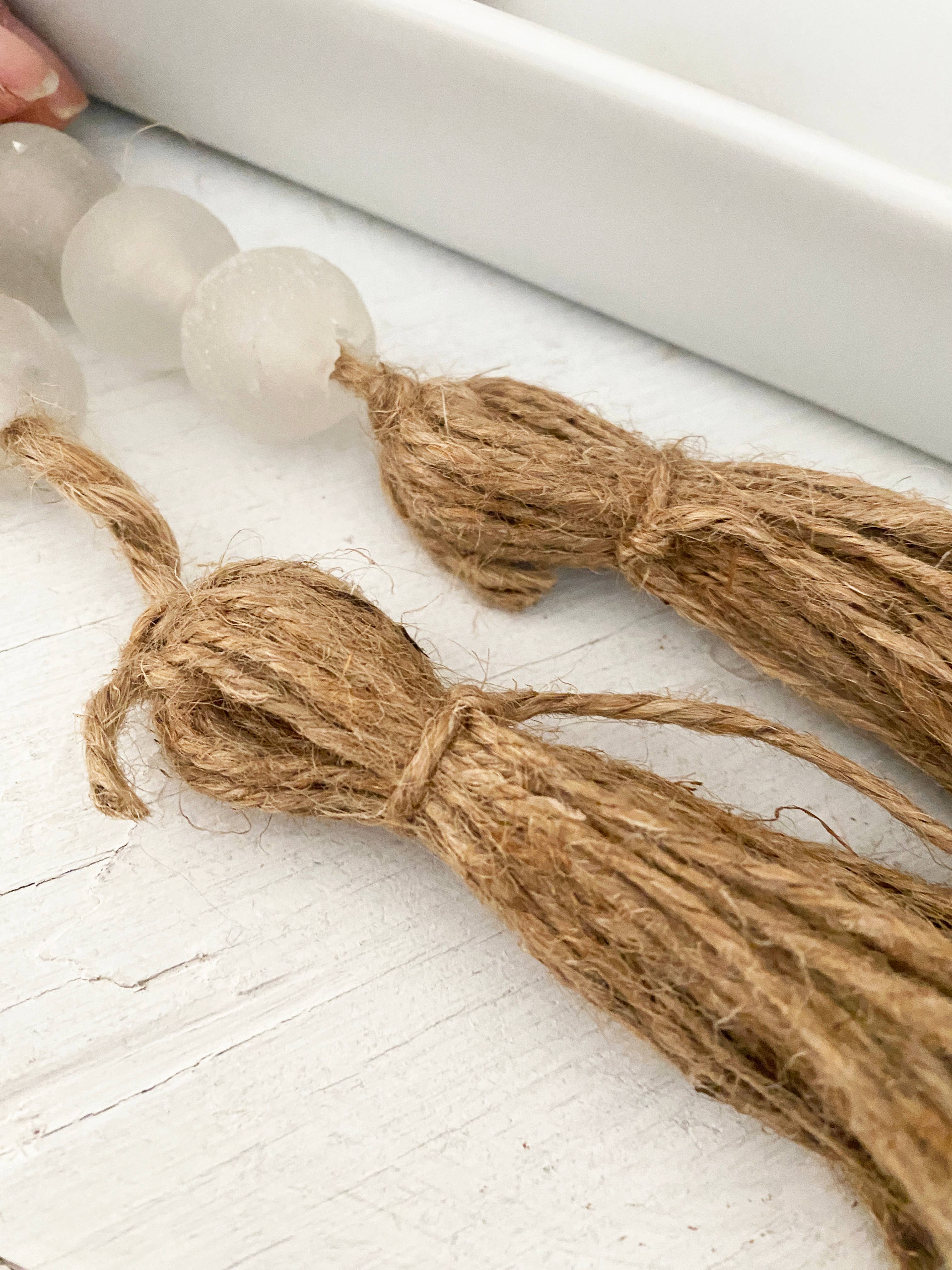 Simply Styled Art - Wholesale Bunting/Garland - Glass Garland White Clear Sea Glass5