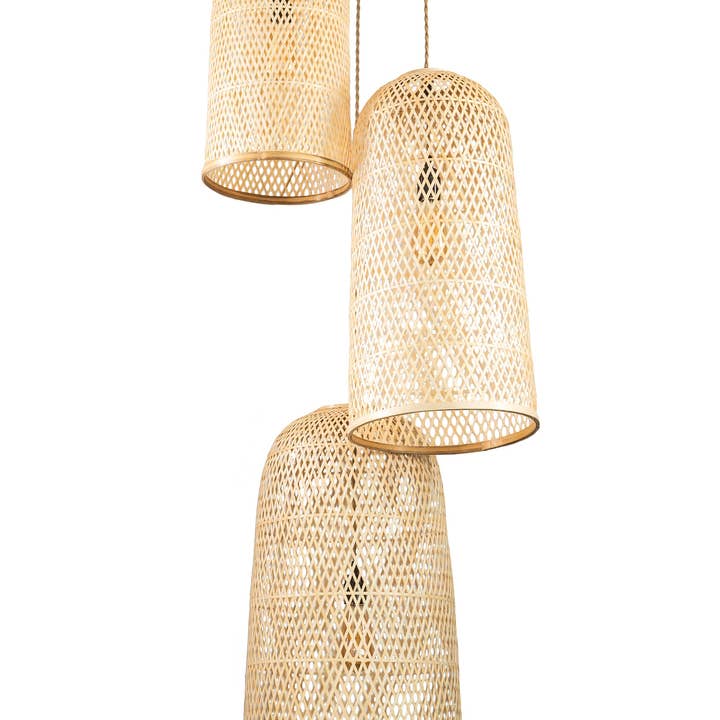 ELE Light & Decor - Wholesale Chandelier/Hanging Light - Three Lights Rattan Pendant Light7