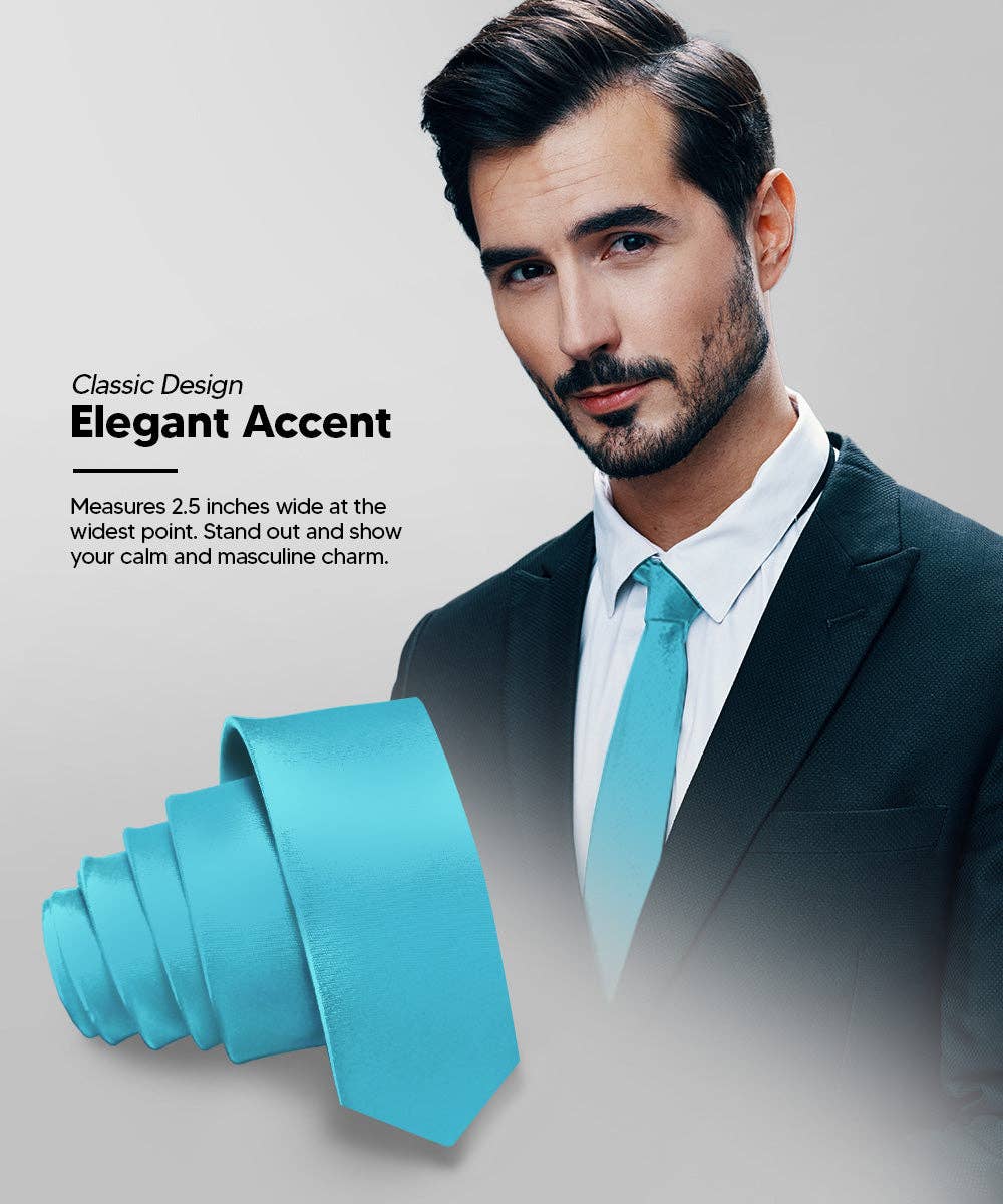 Dubal Brothers - Vente Cravate – homme - Cravate fine unie (4 paquets) par Vittorio Farina100