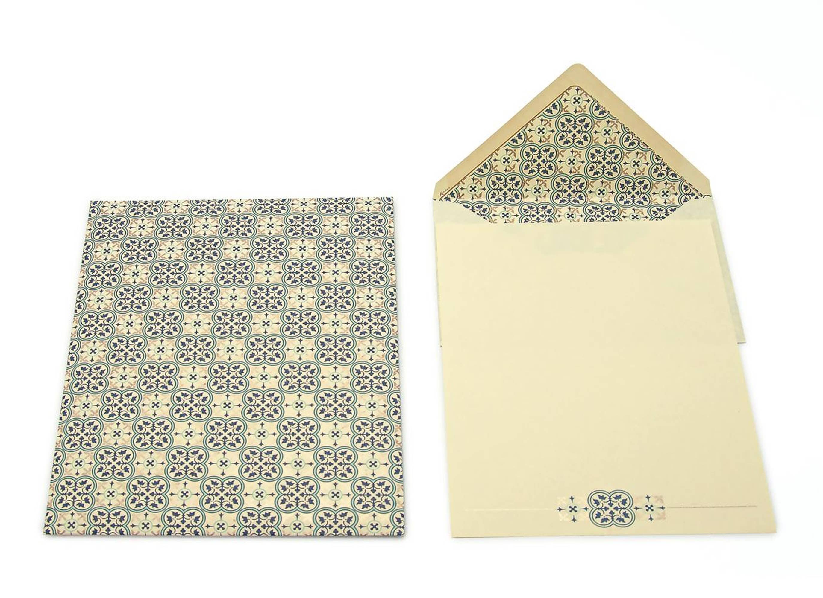 San Lorenzo Design - Vendita all'ingrosso Set di cartoleria/cancelleria - Foglie per Scrittura e Carte da Lettera Italiane con Busta, Portfolio9