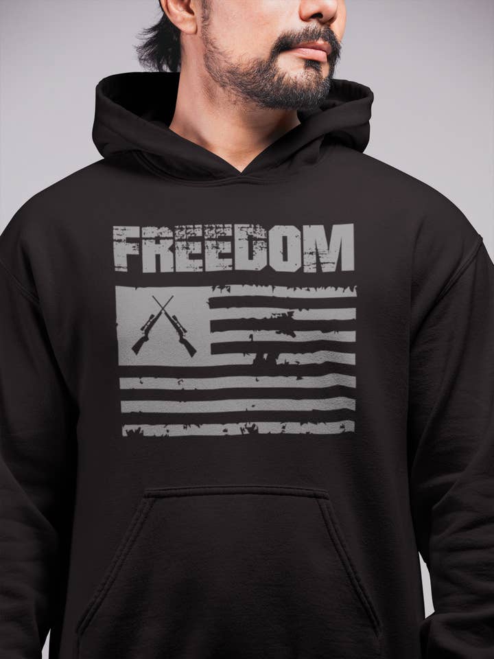 Hunt Hook Eat - Wholesale Hoodie - Men's - Freedom Hoodie