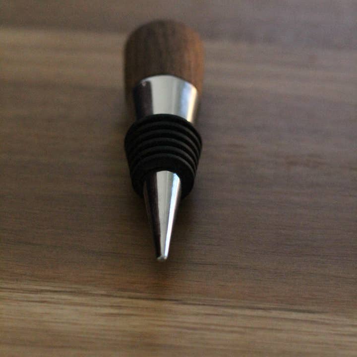 Walnut Wine Stopper for wholesale by Creations with passion