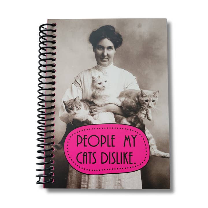 People My Cats Dislike Blank Notebook for wholesale by ChicalooKate