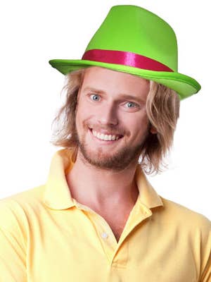 Green Fedora Hat for wholesale by Dress Up America