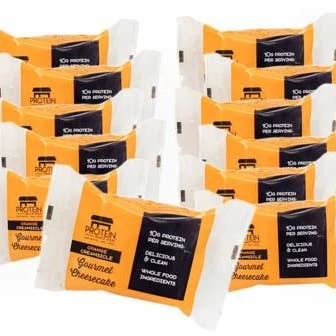 Orange Creamsicle Cheesecake, 10-Ct, Low Carb, Gluten-Free for wholesale by Protein Snack Shop