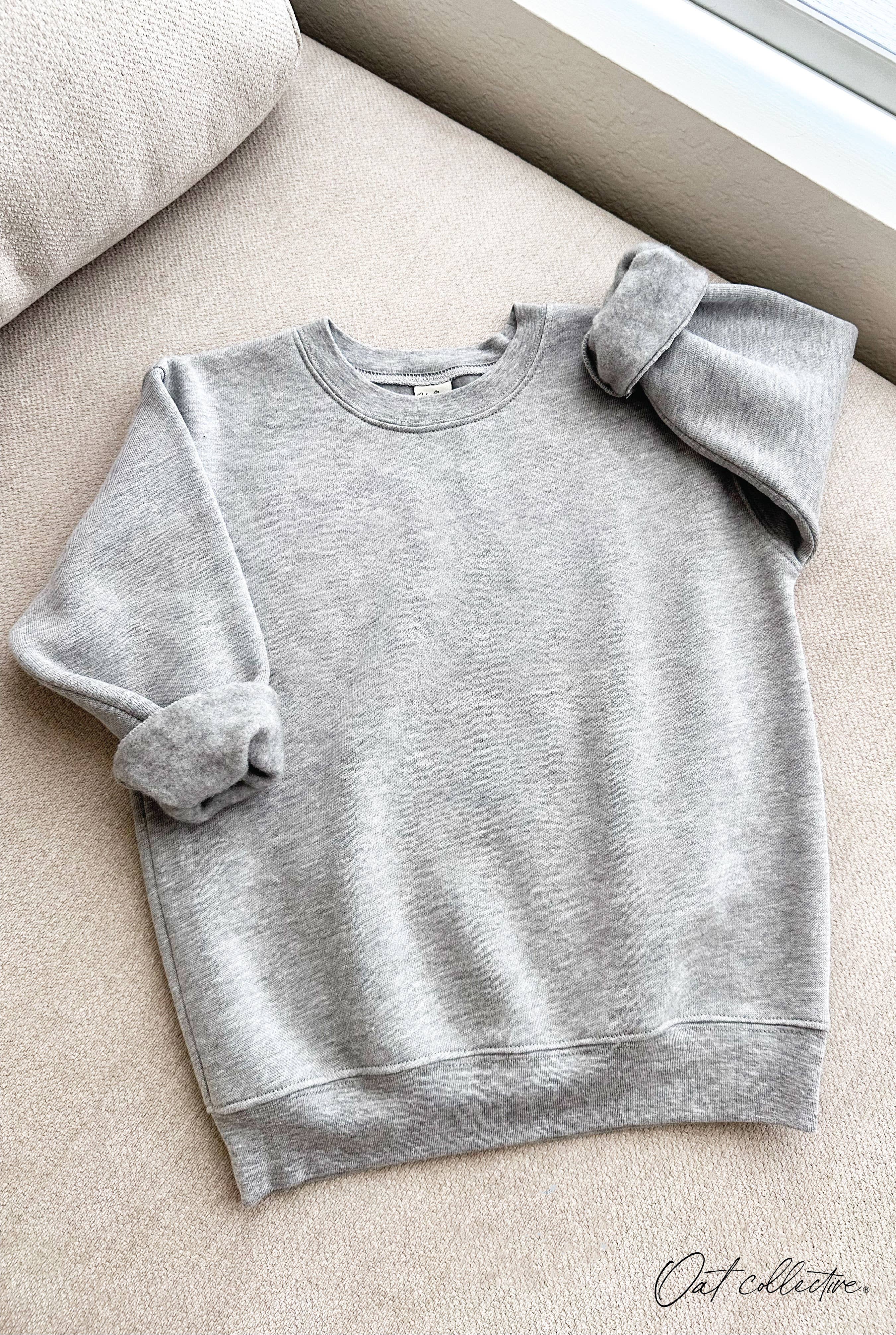 OAT COLLECTIVE – Sweatshirt - Crianças por atacado – Camisola gráfica Unisex BASIC SOLID2