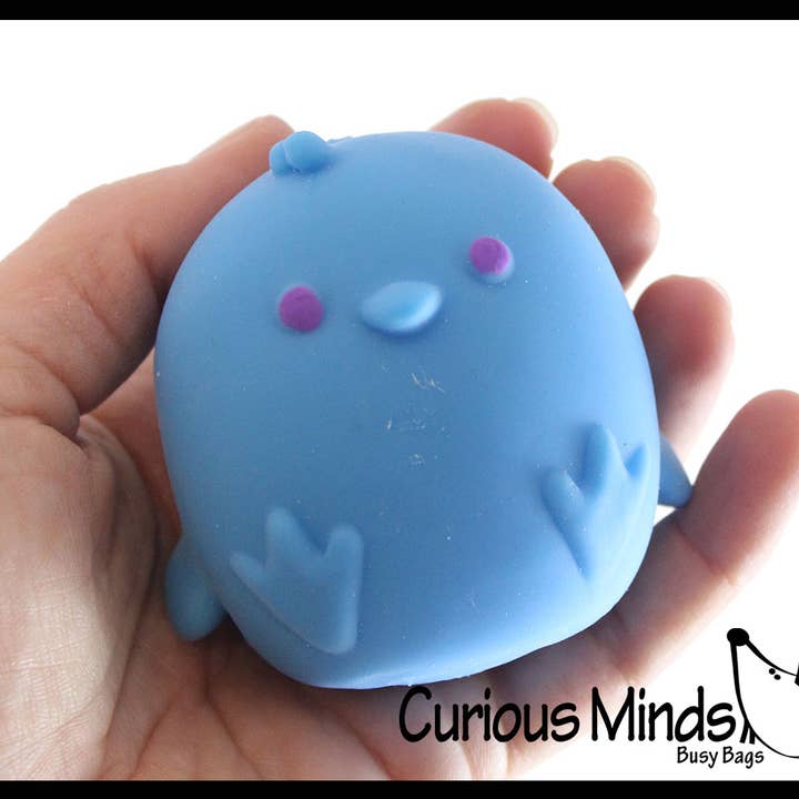 Curious Minds Toys – Engroshandel Klemmelegetøj - Børn og baby – 1 Chick Nee Doh Soft Squeeze Stressbold