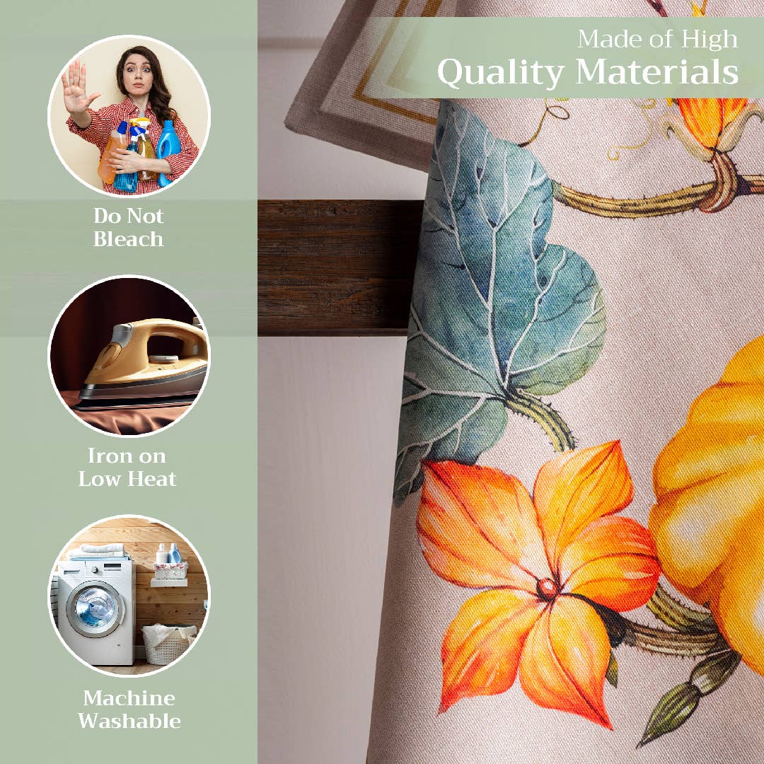 Maison d'Hermine - Design in Every Thread - Wholesale Tea Towel - Kitchen Towels 100% Cotton - Fall - Set of 3 - Potiron2