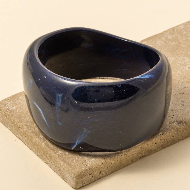 Chunky Marble Acrylic Bangle Bracelet for wholesale by Anarchy Street