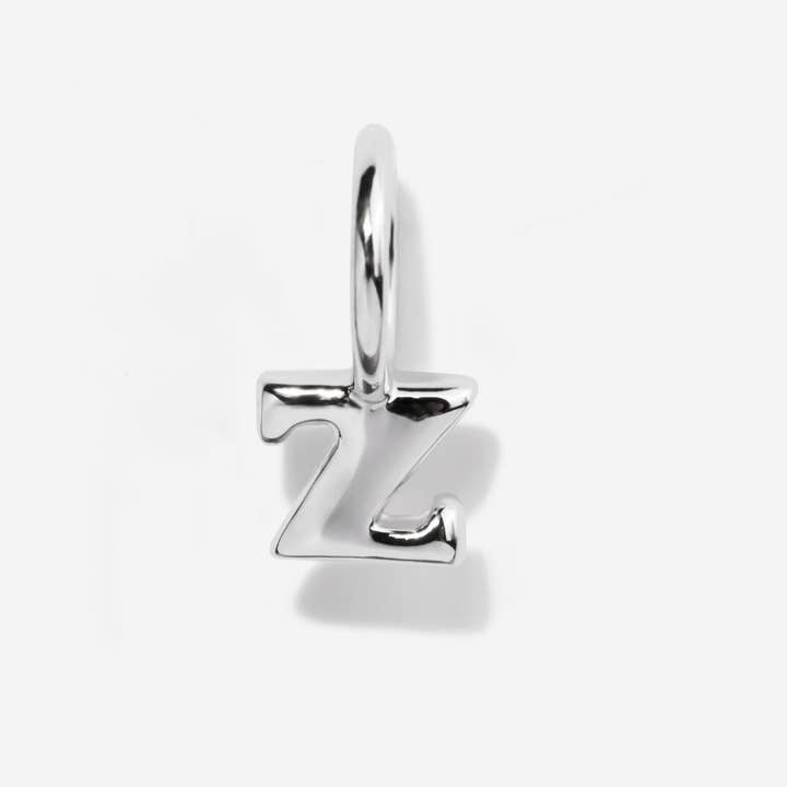 Little Sky Stone - Wholesale Individual Charm/Pendant - Lowercase Initial Letter Silver Charm25