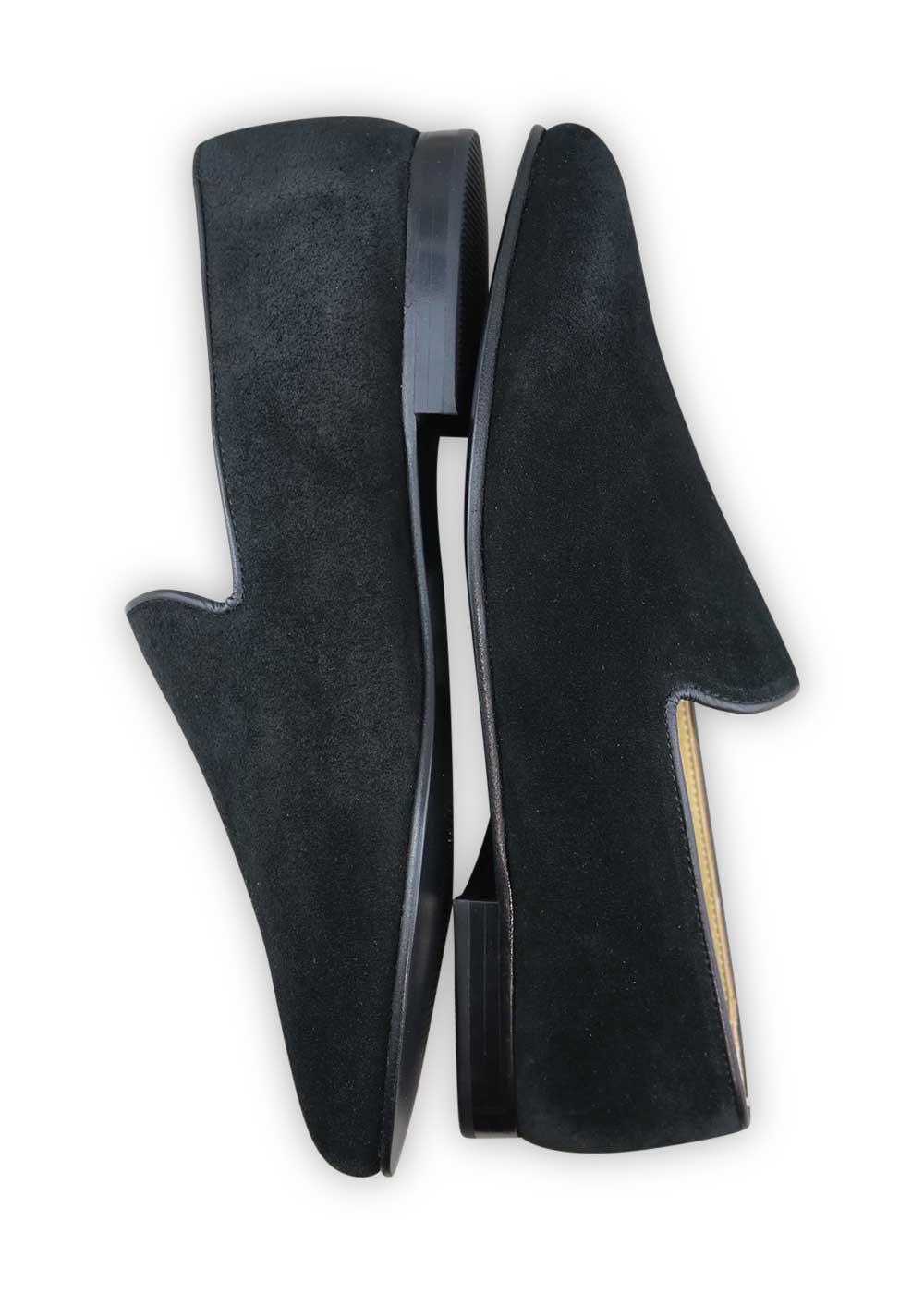 Artemis Design Co. – Großhandel Loafer – Herren – Herren-Mokassins aus Veloursleder, Tiefschwarz2