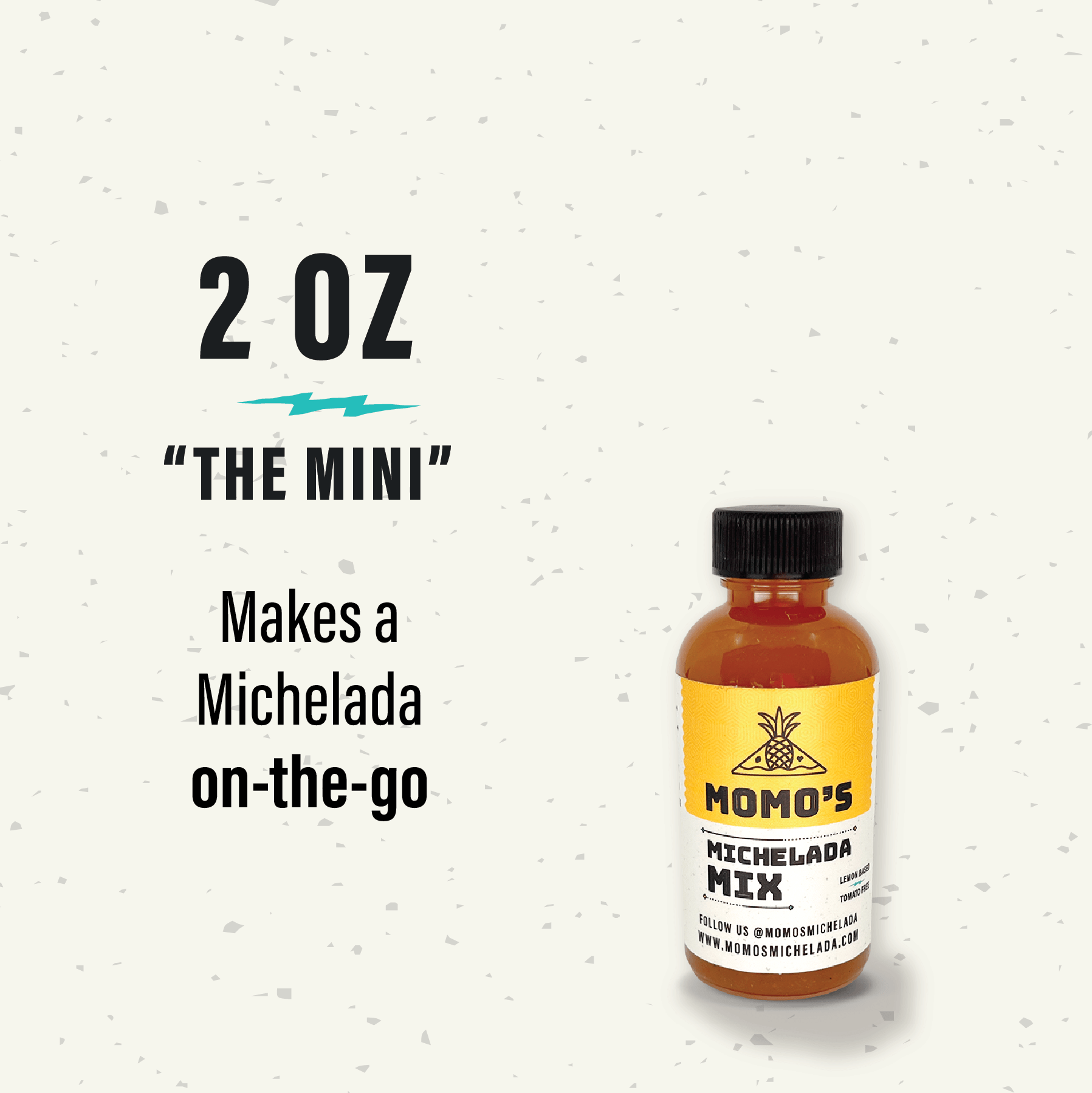 Momo's Michelada Mix - Wholesale Cocktail Mix/Syrup - Momo's Michelada Mix -2 ounce - single servings - samples3