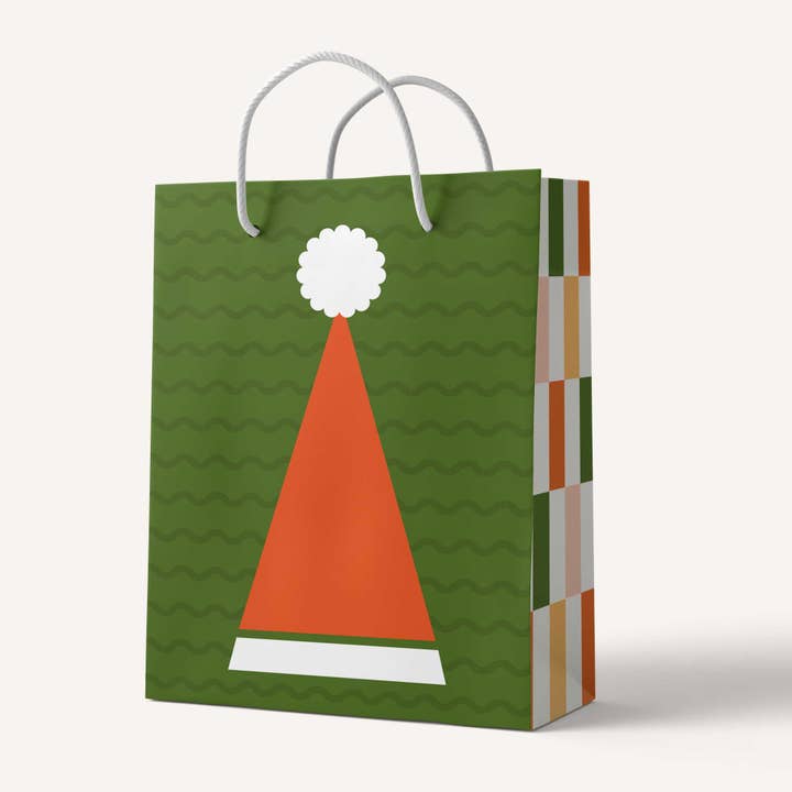 Sac Cadeau | Chapeau de Noël Design de Noël pour la vente par Line & Kind Paper Co.