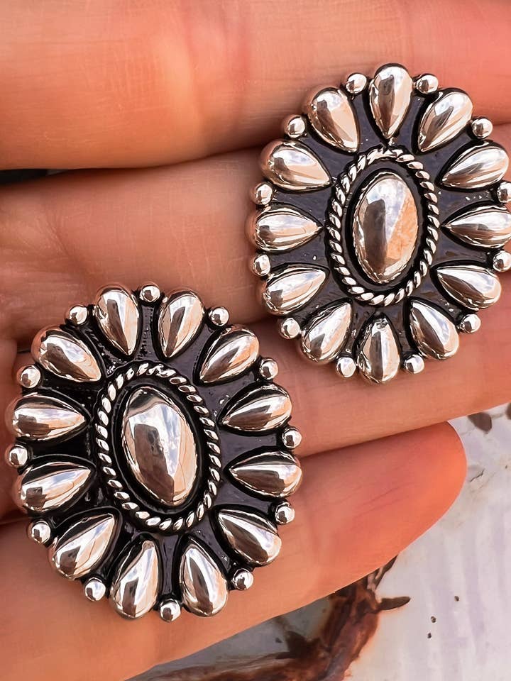 Sundown Petals Sterling Silver Ring & Earrings PREORDER for wholesale by Krush Kandy