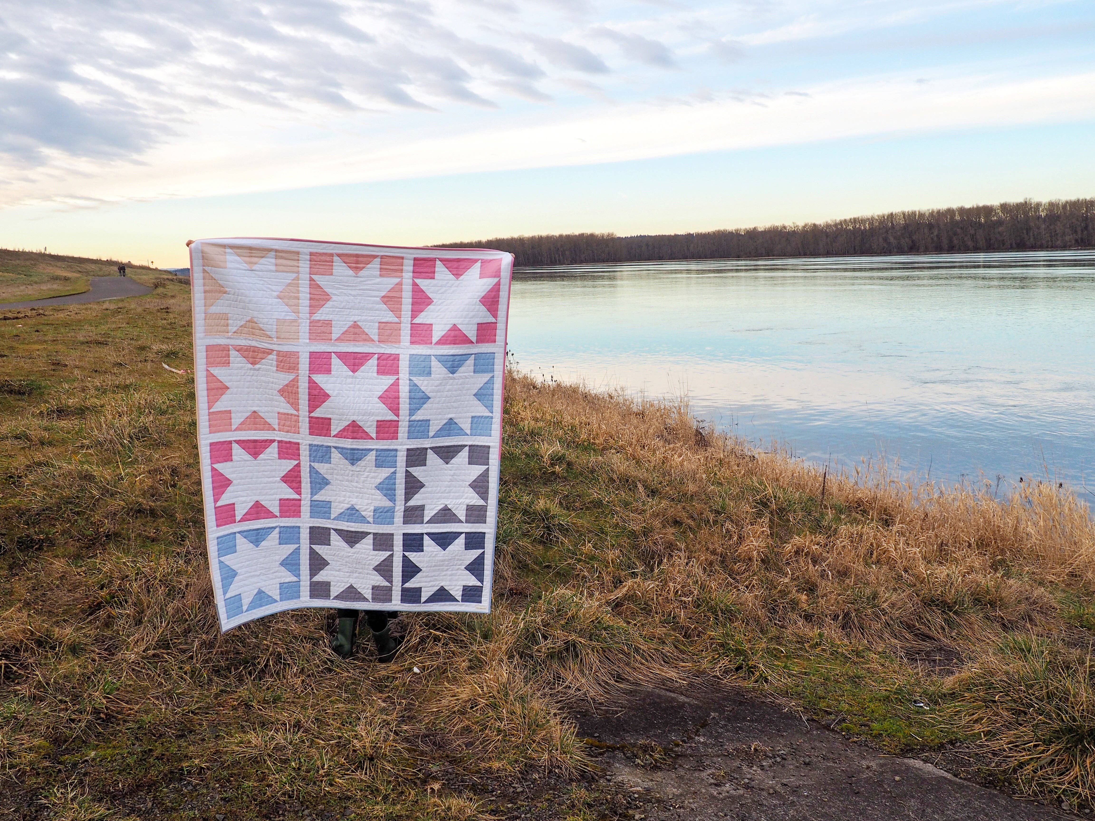 Then Came June - Vente Kits de couture - Motif de couette Inside Out Star, imprimé1