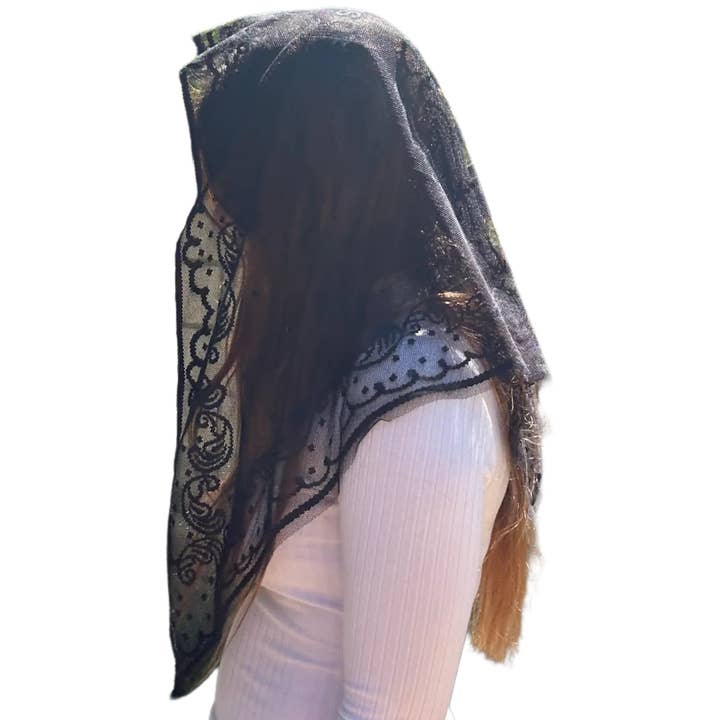 Oremus Mercy - Wholesale Veil - Women's - Veil ~ Jerusalem - BLACK2