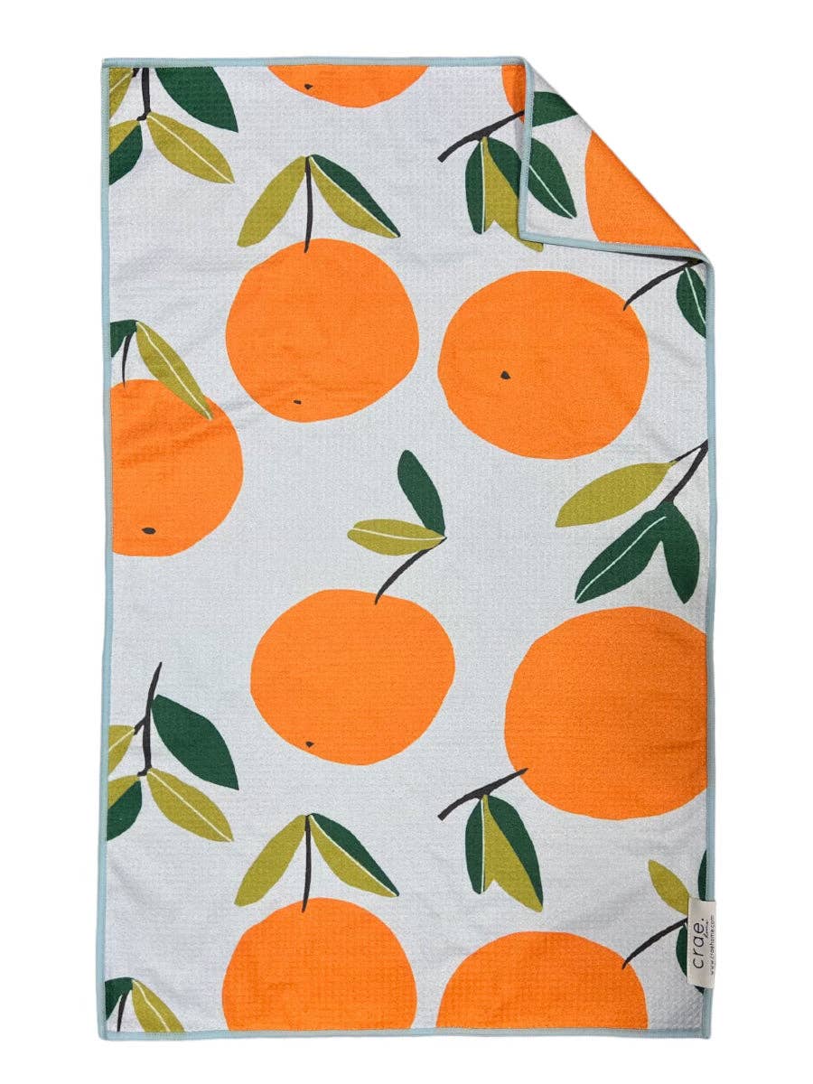 Blue Orange Minori: Double-Sided Hand Towel for wholesale on Faire0