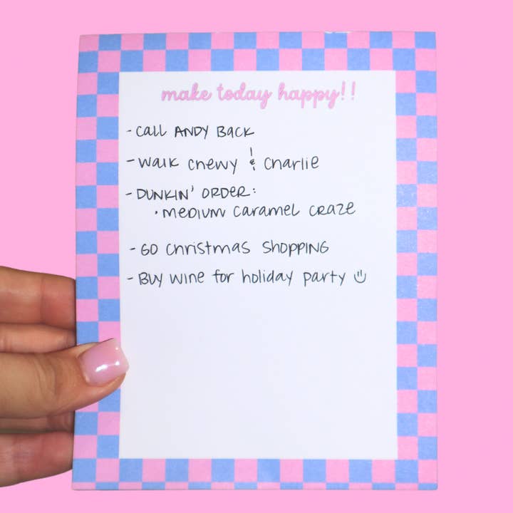 Electric Feels Company - Wholesale Notepad - Make Today Happy Notepad