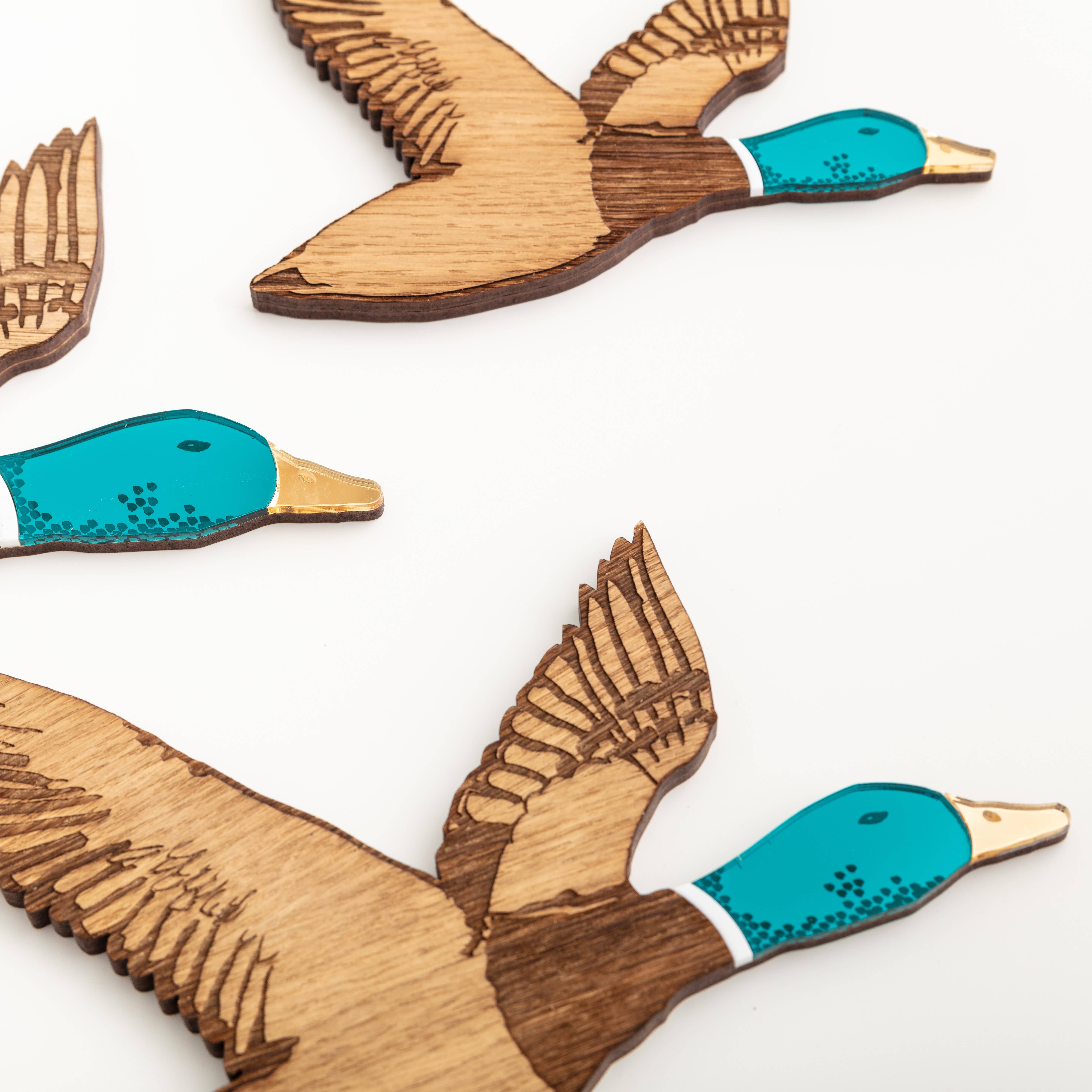 The Bespoke Workshop - Wholesale Wall Accent - Retro set of flying ducks1