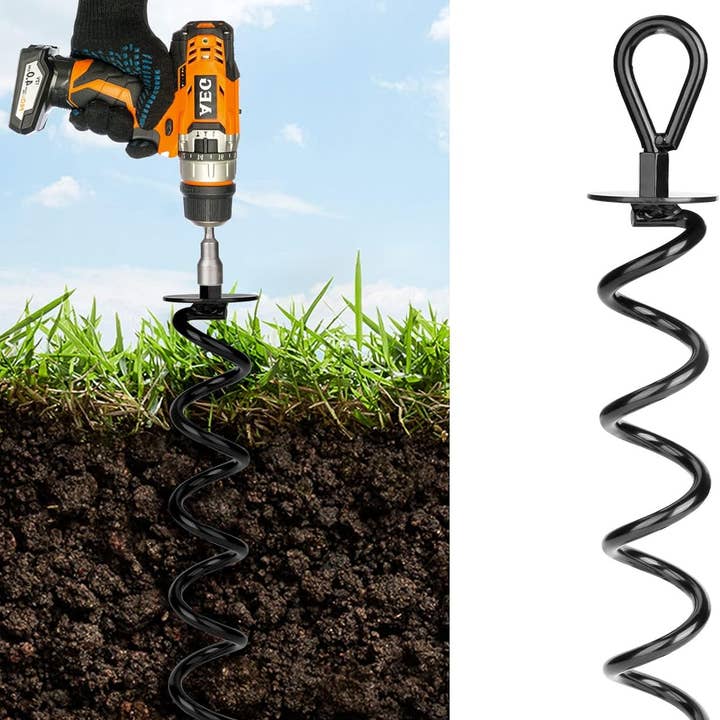 Ground Spiral Auger Stakes Suitable for Tent Trampoline and other Purchase Wholesale canopy tents. Free Returns & Net 60 Terms on Faire trending on Faire.