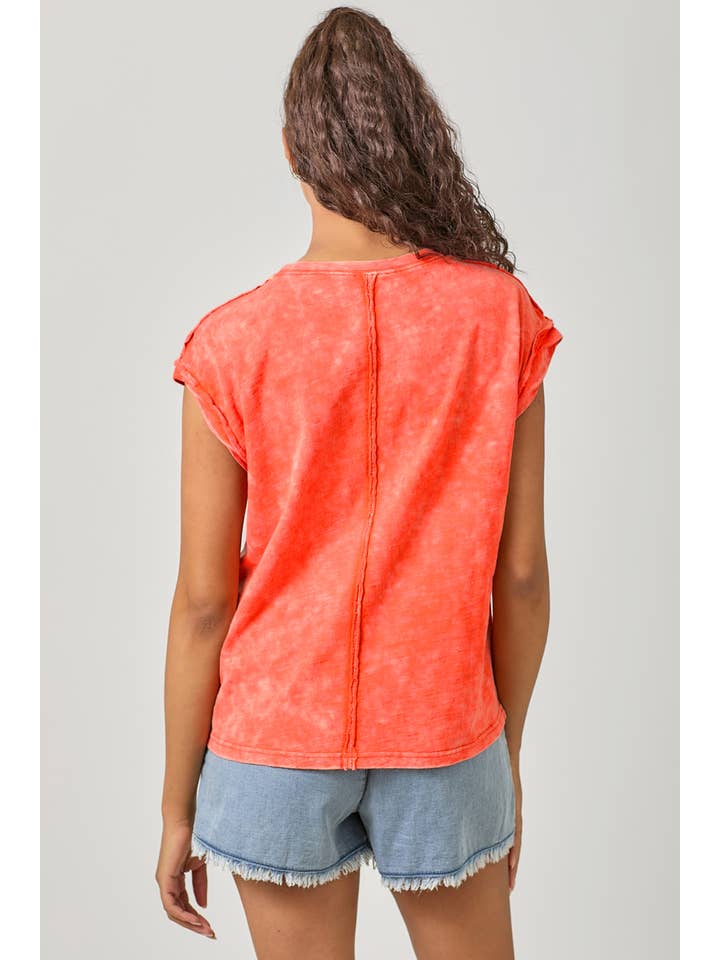 Mystree - Wholesale T-Shirt - Women's - 61119 Washed Slouchy Essential Tee32