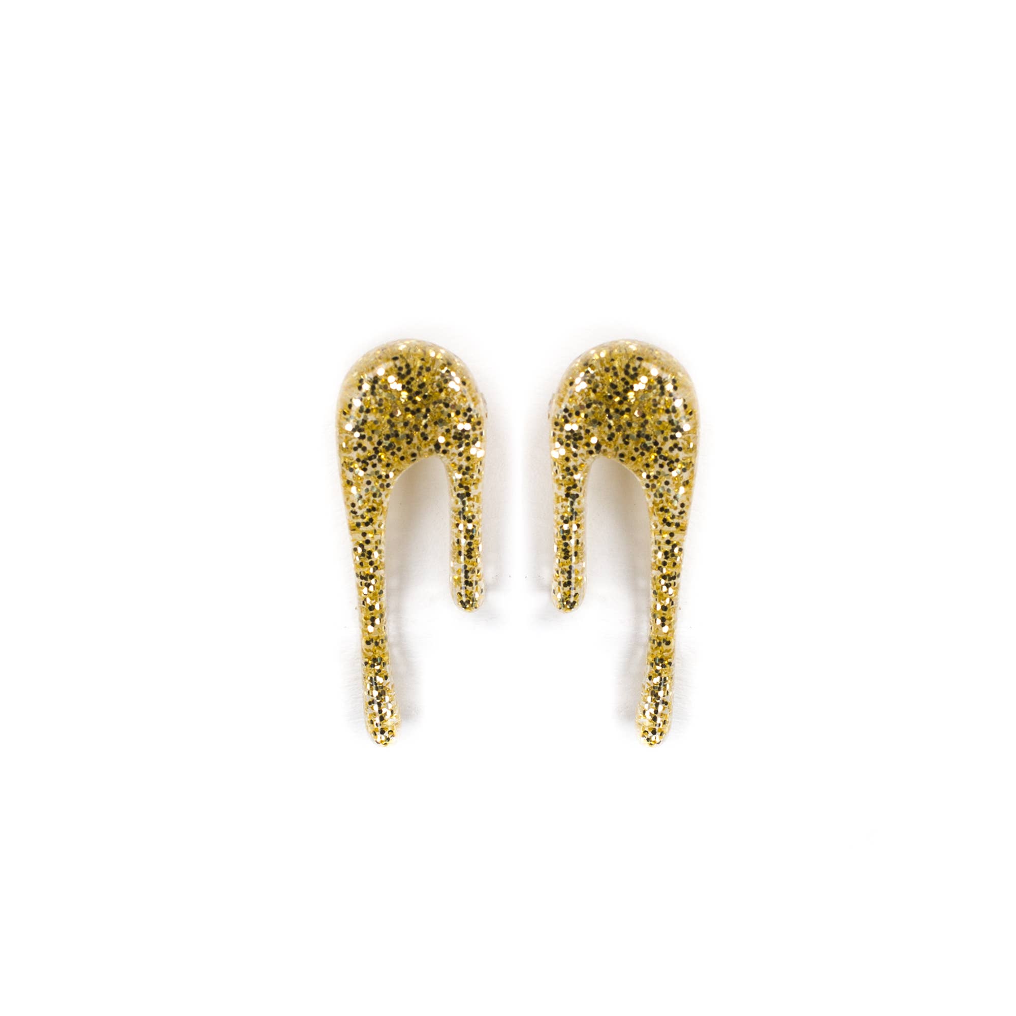 Darling Marcelle – wholesale Stud/post earrings – Droplet Sparkly Gold Stud Earrings0