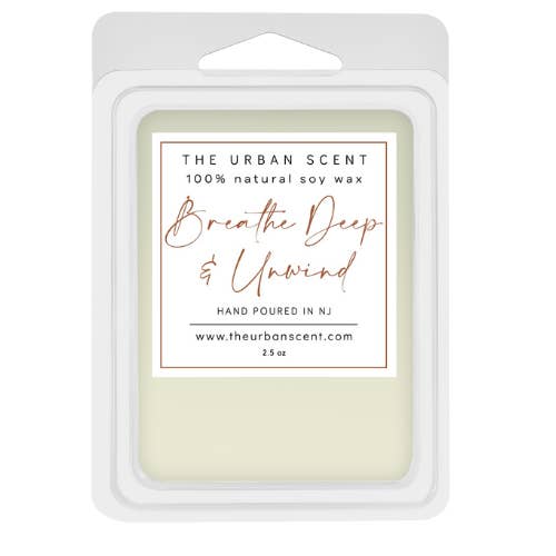 Breathe Deep & Unwind Soy Wax Melts for wholesale by The Urban Scent - Scented Soy Candles & Wax Melts