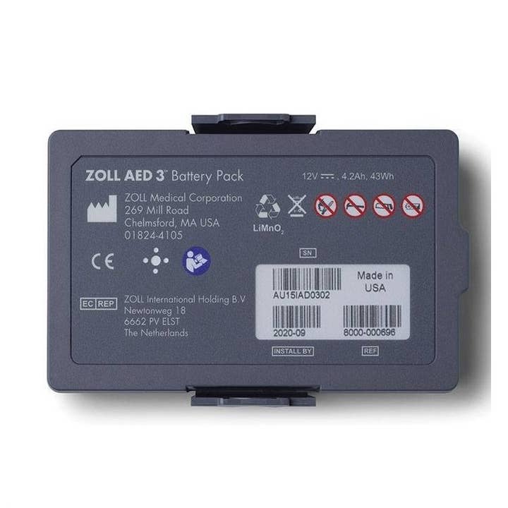Zoll 3 batteri for engroshandel hos AEDmaster