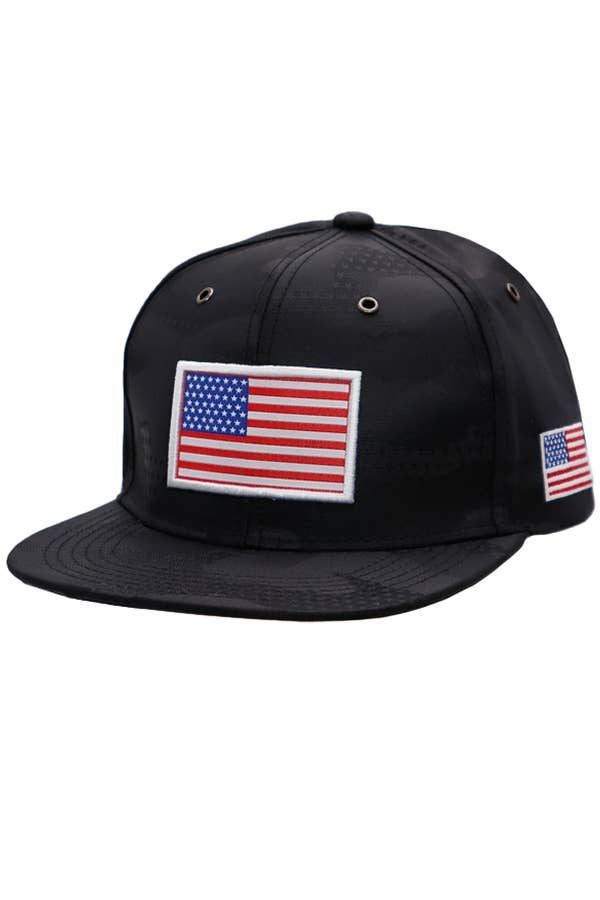 Cap Zone - Vendita all'ingrosso Cappellino con visiera piatta - Uomo - Bandiera Americana Itty Bitty Star Camouflage Nylon Snapback3