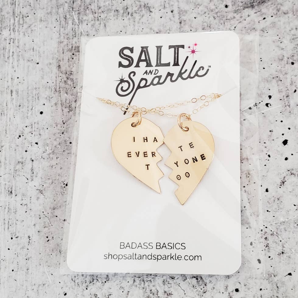 Salt and Sparkle - Wholesale Pendant/Charm Necklace - Broken Hearts Friendship Necklace14