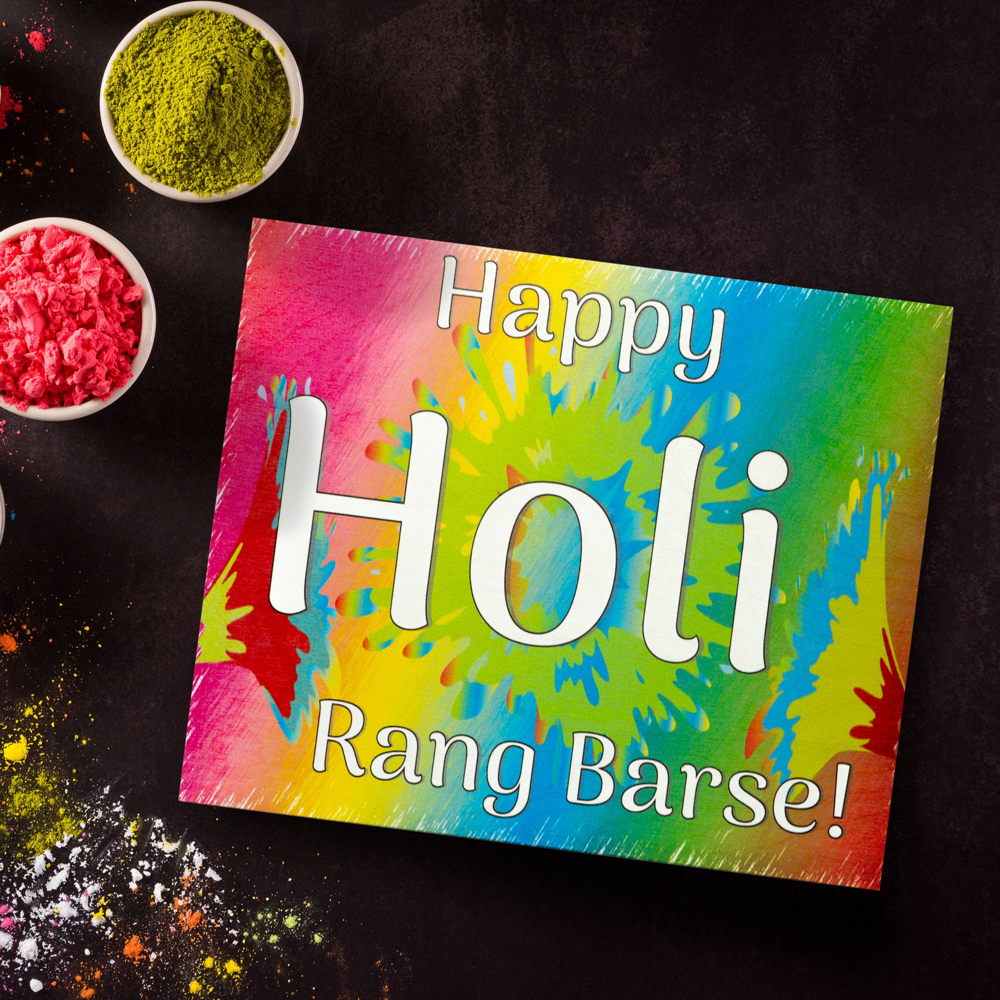 JennyGems - Wholesale Sign - Happy Holi Rang Barse Wooden Sign3