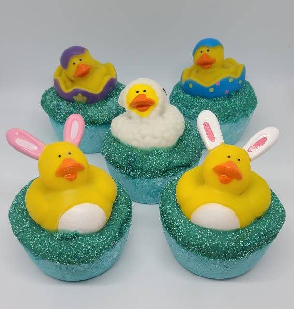Sassy Bubbles – Bomba de banho/efervescente por atacado – Bomba de Banho Pato em Borracha Páscoa para Crianças, by Sassy Bubbles1