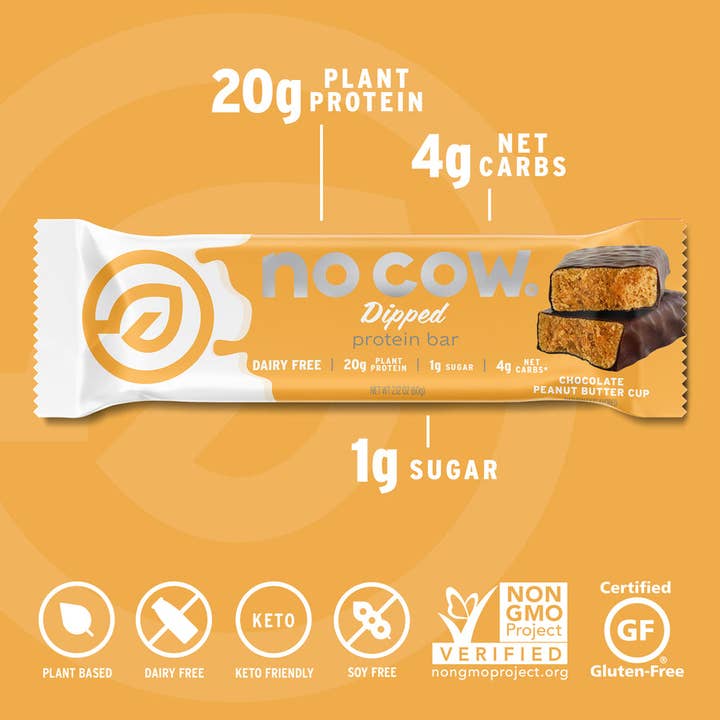 No Cow - Wholesale Snack Bar - No Cow Protein Bars, Chocolate Peanut Butter Cup, 12 Pack2