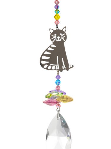 Crystal Fantasy Sitzende Katze - Konfetti für den Großhandel von Wild Things Gifts Ltd