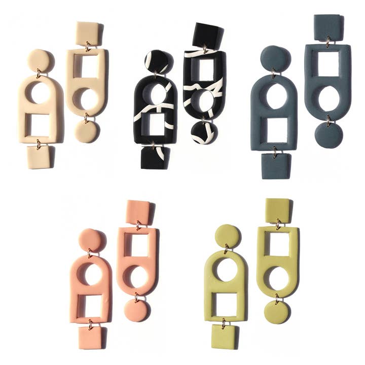 Asymmetrical Earrings for wholesale by Hello Ashto