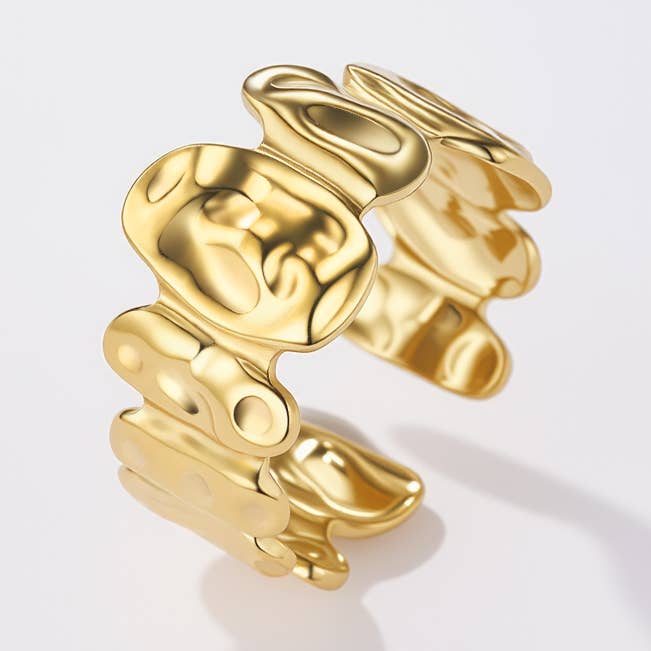 Goud Ring van roestvrij staal 424RX254 voor groothandel op Faire0