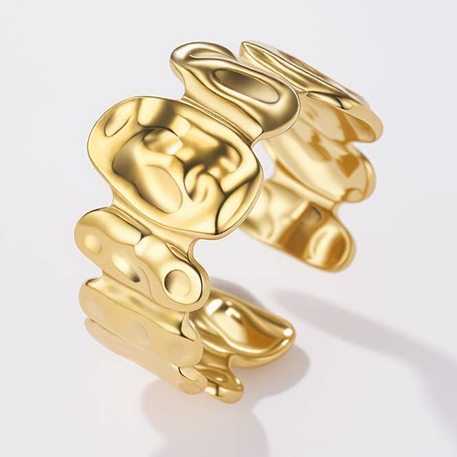 Gold Stainless steel ring for wholesale on Faire0