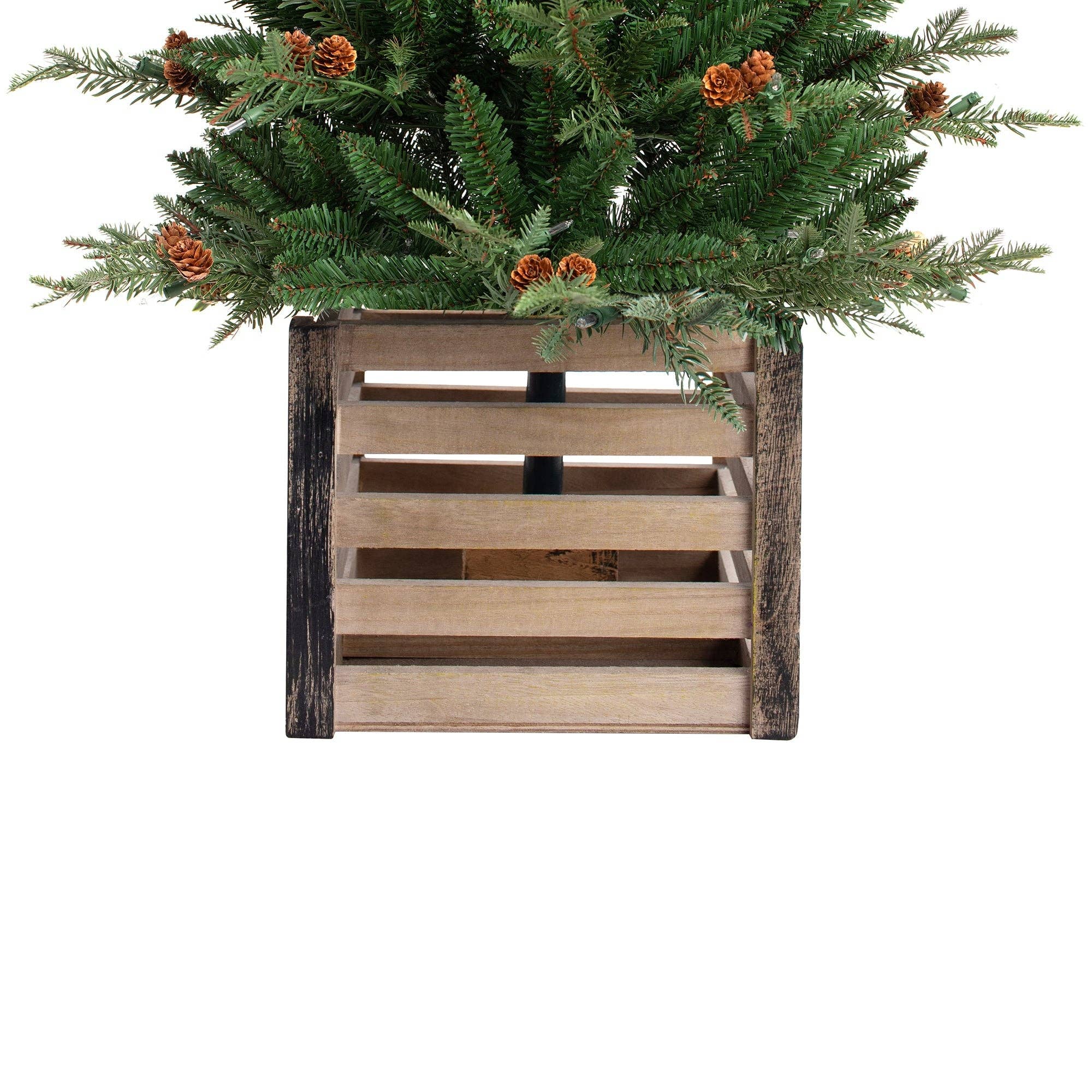 Haute Decor - Wholesale Artificial Christmas Tree - 4 Foot Christmas Pre-lit Asheville Fir Potted Tree5