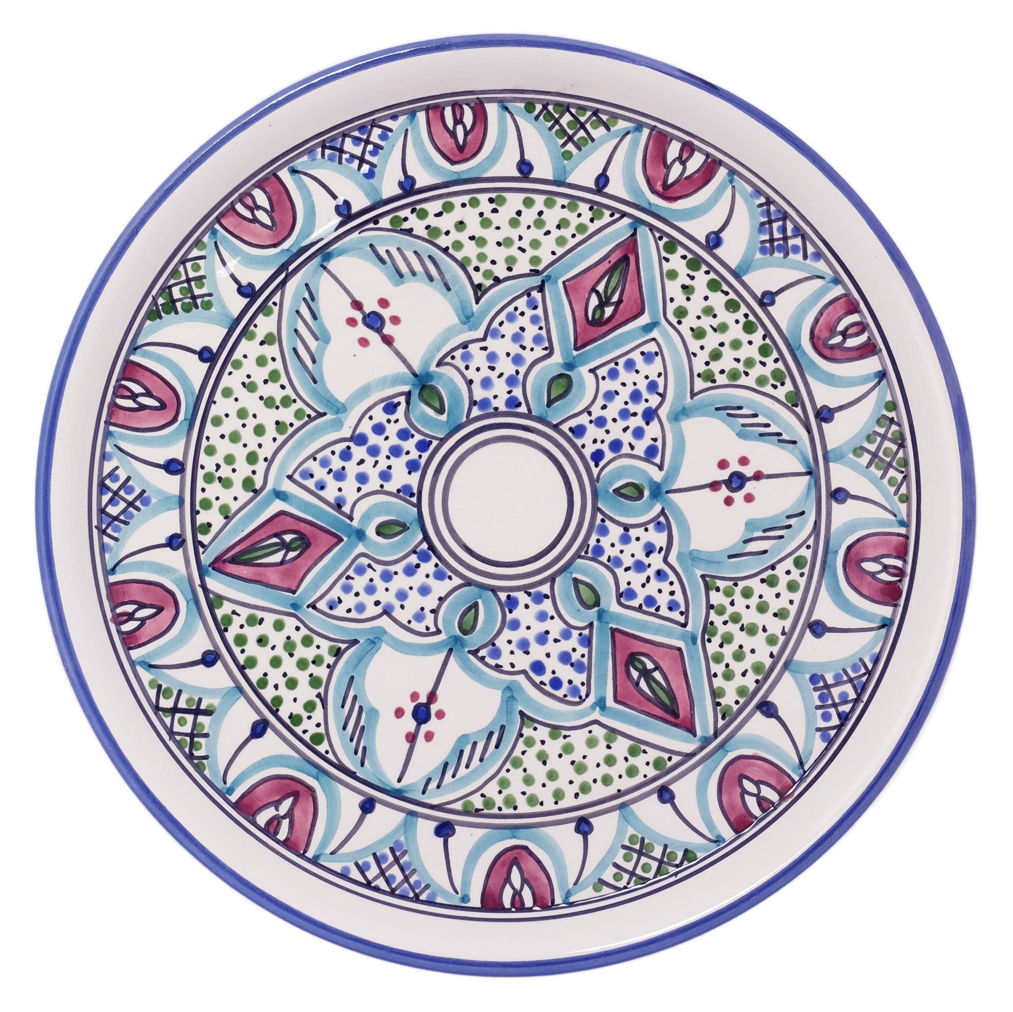 Sobremesa – wholesale Dippskål – Amira Handmålad Keramisk Tapas Chip & Dip Server6