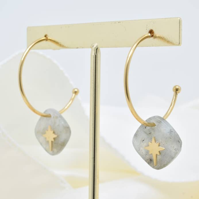 Boucles d'oreilles en acier inoxydable -BO100343OR pour la vente par Kapyco