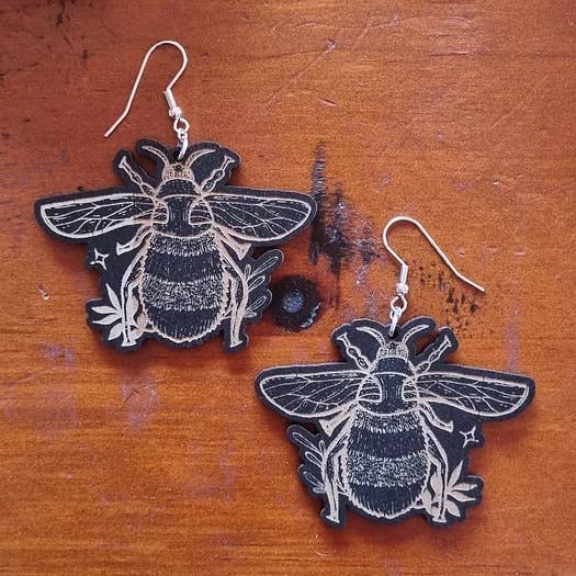 Bumblebee Earrings for wholesale by Yiska Designs