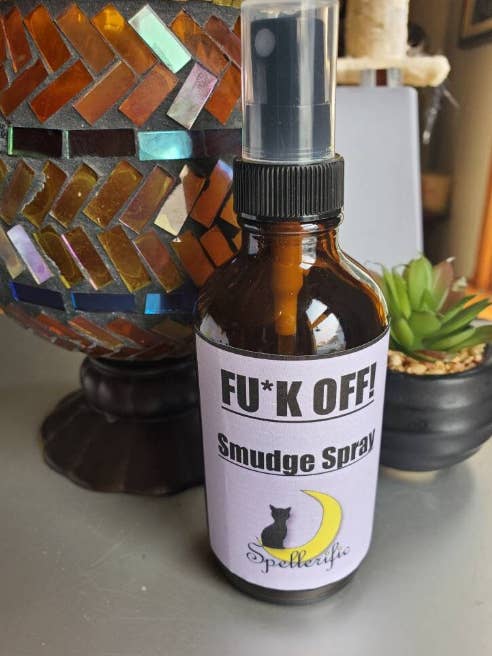 FU*K OFF Smudge Spray / Smokeless Smudging / Cleansing for wholesale by Spellerific - For All Your Witchy Needs!