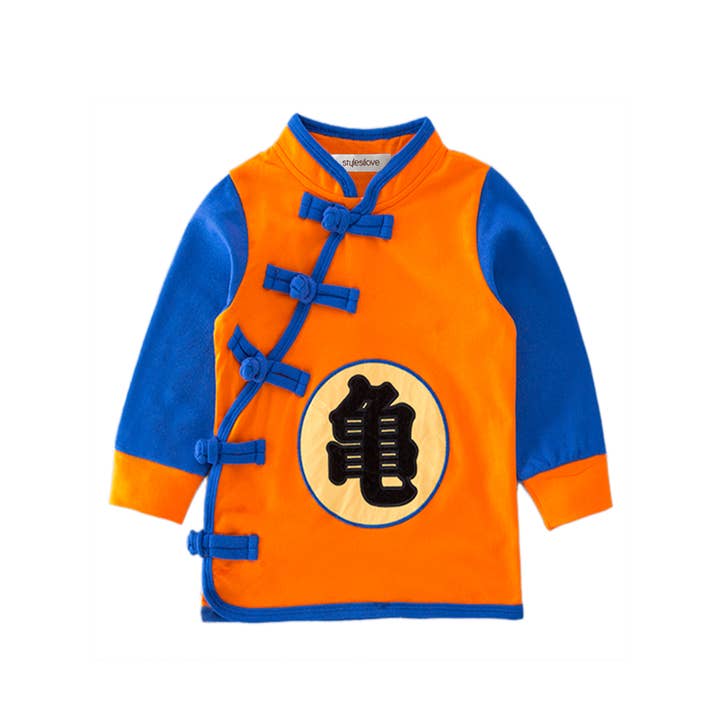 Fennco Styles - Wholesale Sweatshirt - Kids - Goku Anime Orange Boy Costume Sweatshirt