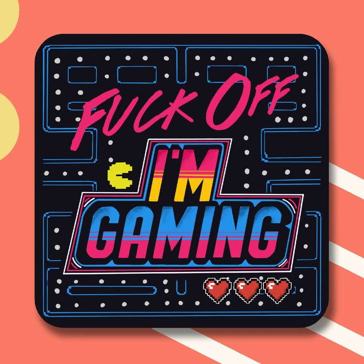 Fuck Off I'm Gaming Coaster for wholesale by Maktus