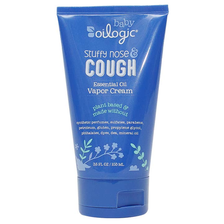 Stuffy Nose & Cough Essential Oil Vapor Cream for wholesale by Oilogic Baby & Kid Solutions