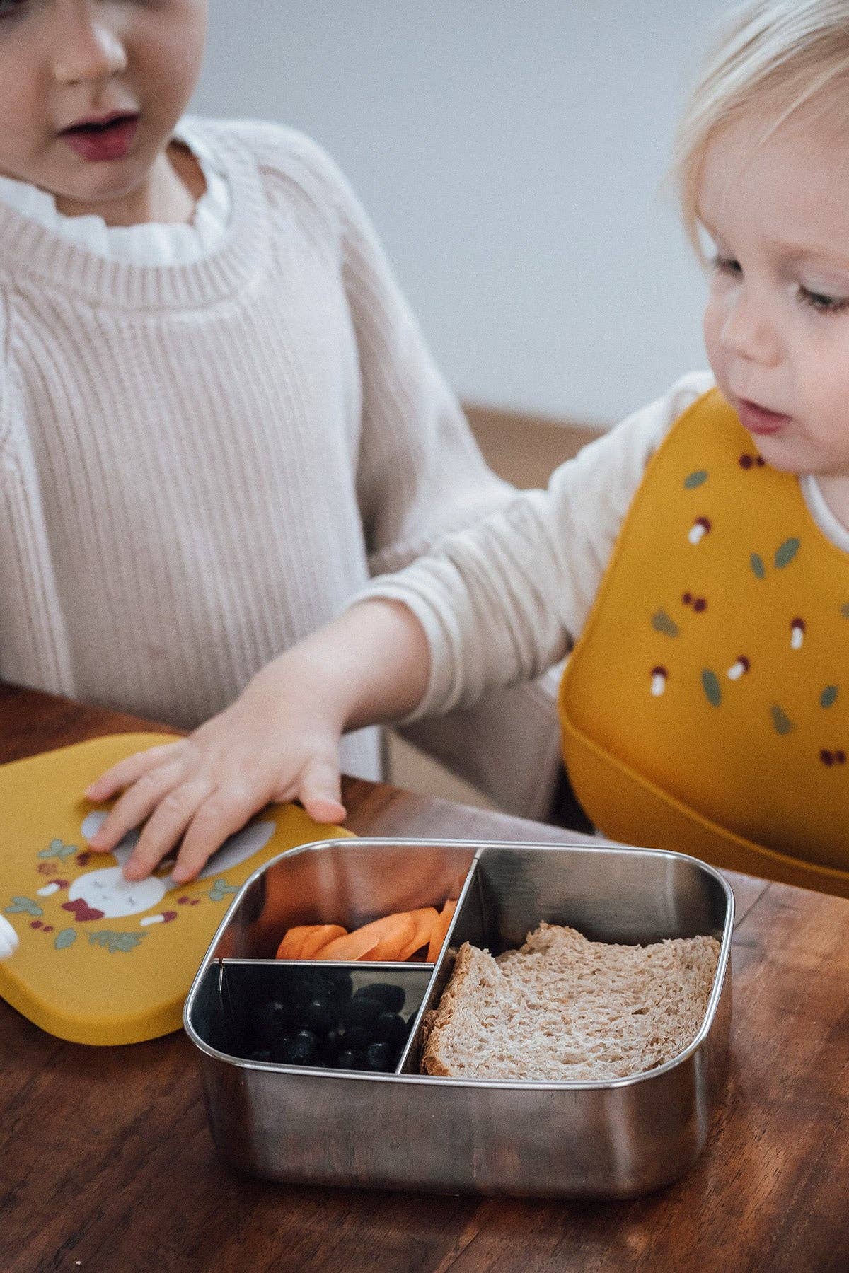 Kikadu - Wholesale Lunch Bag/Box - Kids - Mustard Bunny Lunch Box3