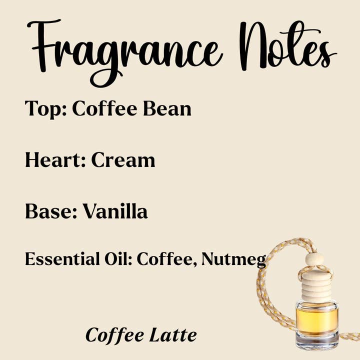 Honey Jar Creations - Vente Désodorisant pour voiture – unisexe - Diffuseurs de Voiture Suspendus | Latte Junkie | Fabriqué aux États-Unis4