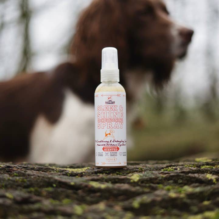 The Happy Paws Company – Großhandel Haustierpflegeprodukt – Hund – Sleek & Shine Hundepflege- und Entwirrungsspray