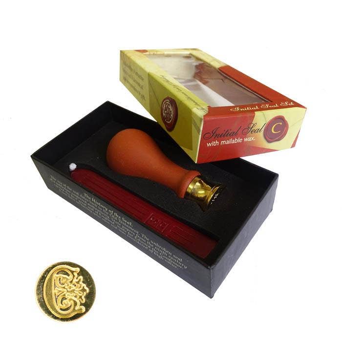 Manuscript Personal Initial Seals with Wooden Handle - C for wholesale by Manuscript