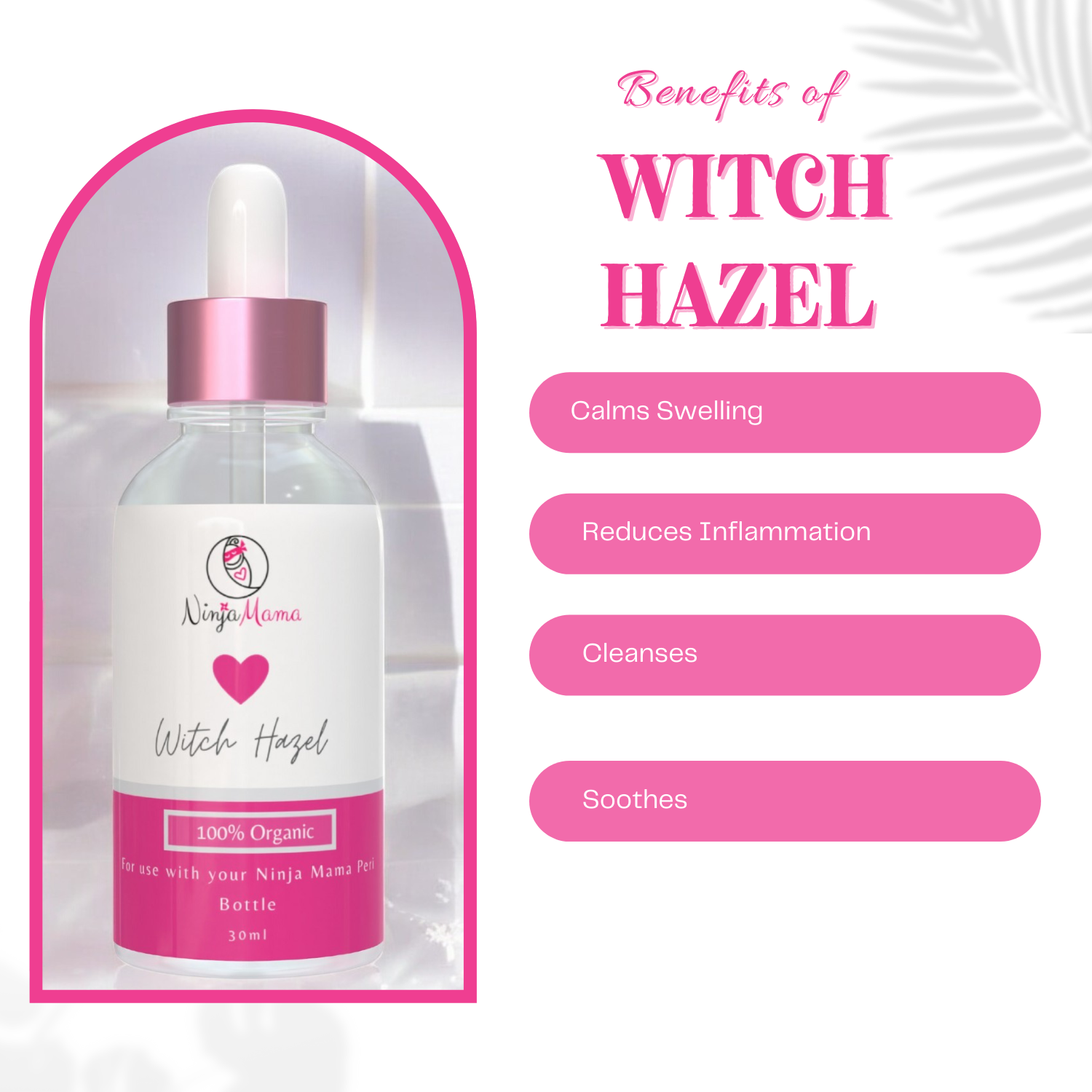 Ninja Mama - Wholesale New Mom Gift Box/Set - Ninja Mama Certified Organic Witch Hazel - 30ml2